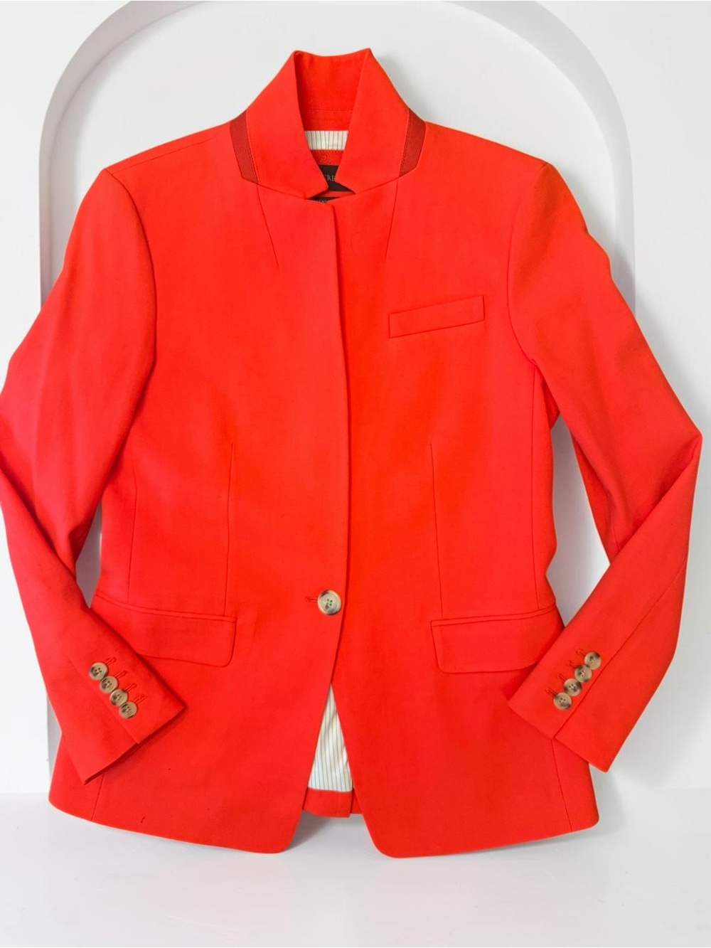 J.Crew Coral Statement Blazer Size 2 | Southern Game Day Chic EUC - Picture 5 of 16